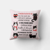 ゴドーターギフトやる気を起こさせる勇気付けられる クッション (裏面)