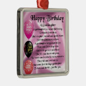 ゴドーターポエムハッピーバースデー メタルオーナメント (右)