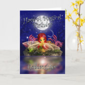 ゴドーター誕生日カードカウトリトルフェアリーワ カード (黄色い花)