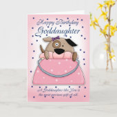 ゴドーター誕生日カード – かわいい財布のペット カード (黄色い花)