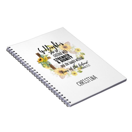 ゴドー10代のドギフト – パーソナライズされた Proverb引用文 ノートブック (右側)