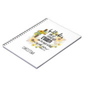 ゴドー10代のドギフト – パーソナライズされた Proverb引用文 ノートブック (左側)