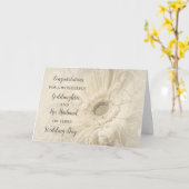 ゴド娘と夫おめでとう カード (黄色い花)
