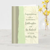 ゴド娘と夫おめでとう カード (黄色い花)