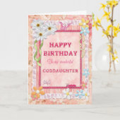 ゴド娘のために、クラフト誕生日カード カード (黄色い花)