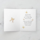 ゴド娘のために、誕生日金蝶 カード (内部)