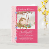 ゴド娘の誕生日を祝うfaiのカード カード (黄色い花)