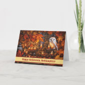 ゴド娘ハッピーハローウィンと美しいフクロウ カード (正面)