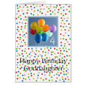 ゴド娘4歳の誕生日の風船 (正面)