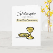 ゴド娘、初聖餐式 カード (黄色い花)