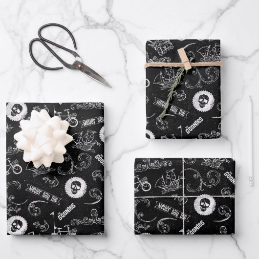 ゴニーのアイコンのパターン ラッピングペーパーシート (正面)