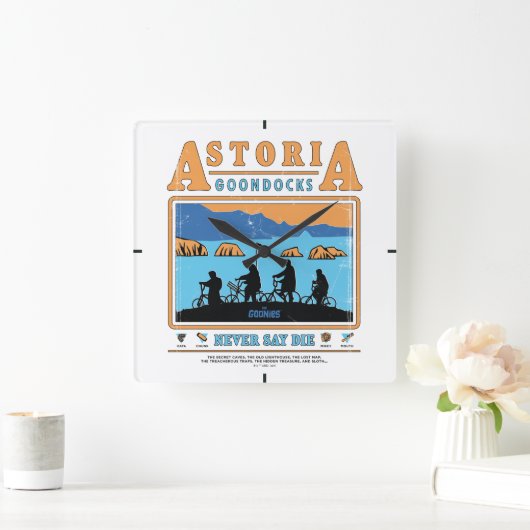 ゴニーのシルエットAstoria Goondocks スクエア壁時計 (ホーム)