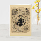 ゴニーズスロースの宝の地図 カード (黄色い花)