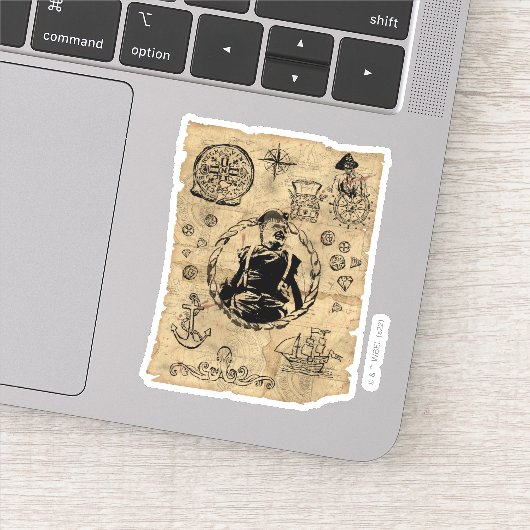 ゴニーズスロースの宝の地図 シール (詳細)