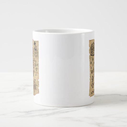 ゴニーズスロースの宝の地図 ジャンボコーヒーマグカップ (正面)