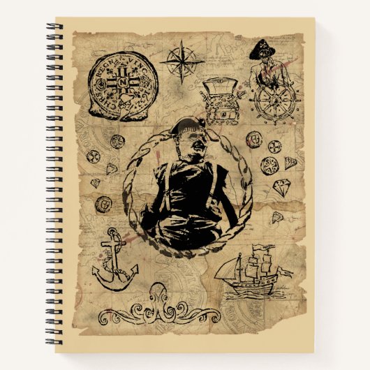 ゴニーズスロースの宝の地図 ノートブック (正面)