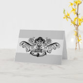 ゴニー「決して死ぬとは言わない」海賊いかりバッジ カード (黄色い花)