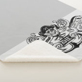 ゴニー「決して死ぬとは言わない」海賊いかりバッジ シェルパブランケット (3/4)