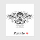 ゴニー「決して死ぬとは言わない」海賊いかりバッジ シール (シート)