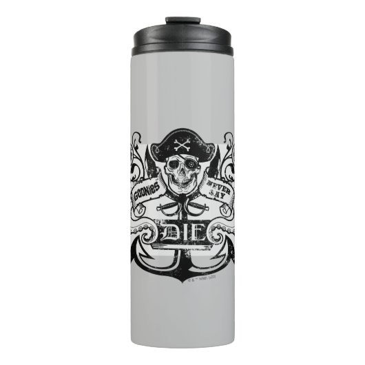 ゴニー「決して死ぬとは言わない」海賊いかりバッジ タンブラー (正面)
