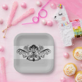 ゴニー「決して死ぬとは言わない」海賊いかりバッジ ペーパープレート (パーティー)