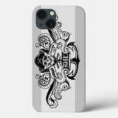 ゴニー「決して死ぬとは言わない」海賊いかりバッジ Case-Mate iPhoneケース (裏面)