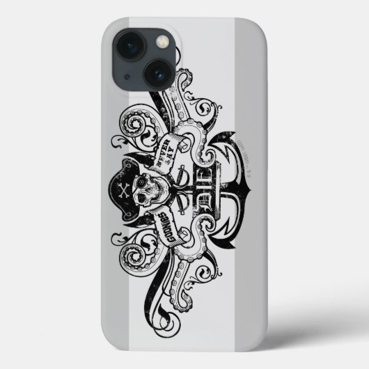 ゴニー「決して死ぬとは言わない」海賊いかりバッジ Case-Mate iPhoneケース (裏面)