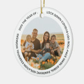 ゴバルロックダウン2020顔マスク追加フォト セラミックオーナメント (左)