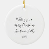 ゴバルロックダウン2020顔マスク追加フォト セラミックオーナメント (裏面)