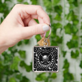 ゴパーソナライズされたルスタイリッシュフロゴ キーホルダー (手)