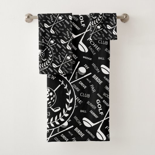 ゴパーソナライズされたルスタイリッシュフロゴ バスタオルセット (インサイチュ)