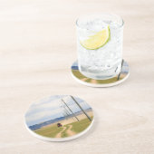 ゴビ砂漠の土道4台 コースター (側面)