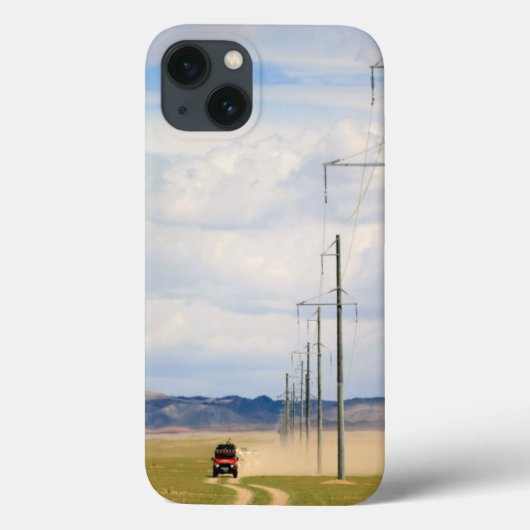 ゴビ砂漠の土道4台 Case-Mate iPhoneケース (裏面)