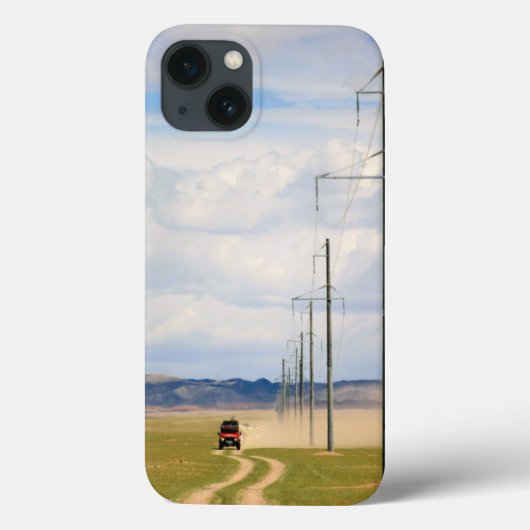 ゴビ砂漠の土道4台 Case-Mate iPhoneケース (裏面)
