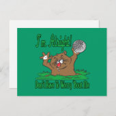 ゴファーとゴルフボール ポストカード (正面/裏面)