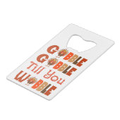 ゴブゴブル感謝トルコ クレジットカード栓抜き (正面アングル)