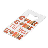 ゴブゴブル感謝トルコ クレジットカード栓抜き (裏面アングル)