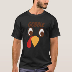 ゴブビッグO顔感謝祭トルコGoogly Tシャツ