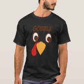 ゴブビッグO顔感謝祭トルコGoogly Tシャツ (正面)
