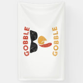 ゴブブルターキー感謝祭の日ギフトヴィンタグ 横断幕 (縦)