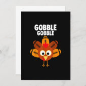 ゴブブルターキー感謝祭サッカー 招待状 (正面/裏面)