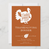 ゴブブルターキー感謝祭ディナー 招待状 (正面)