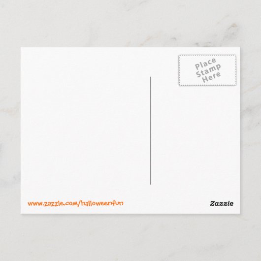 ゴブリンが君を捕まえる….かわいいハロウィンカード ポストカード (裏面)