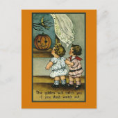 ゴブリンが君を捕まえる….かわいいハロウィンカード ポストカード (正面)