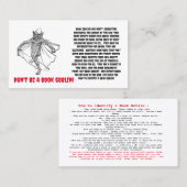 ゴブリンのカードを予約 名刺 (正面/裏面)