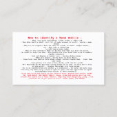 ゴブリンのカードを予約 名刺 (裏面)