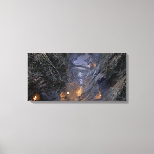 ゴブリンの町のコンセプト – ブリッジ キャンバスプリント (正面)