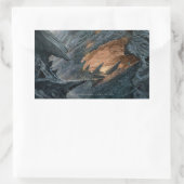 ゴブリンの町の概念 – 経路 長方形シール (バッグ)