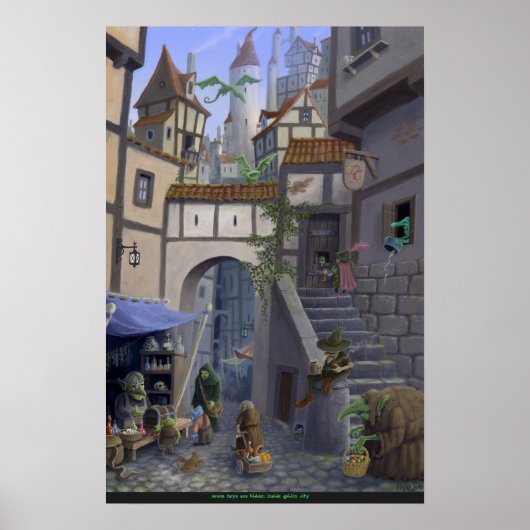 ゴブリンの街の中 ポスター (正面)