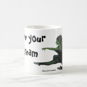 ゴブリンガールバレエ踊りファンタジーアートコーヒーマグ コーヒーマグカップ (中央)